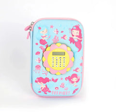 TRENDY PENCIL ORGANIZER WITH CALCULATOR - Sparkles