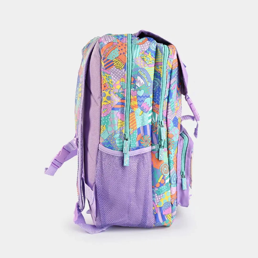 ORIGINAL PURPLE SWEETS FOLDOVER BACKPACK SPARKLES