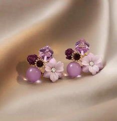 AESTHETIC FLORAL STUDS SPARKLES
