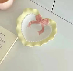 CERAMIC HEART TRINKET BOWL SPARKLES