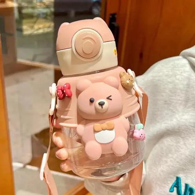 CUTE BEAR WATER BOTTLE SPARKLES