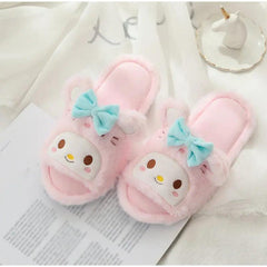 BEAUTIFUL FURY PLUSH SLIPPERS FOR WINTER SPARKLES