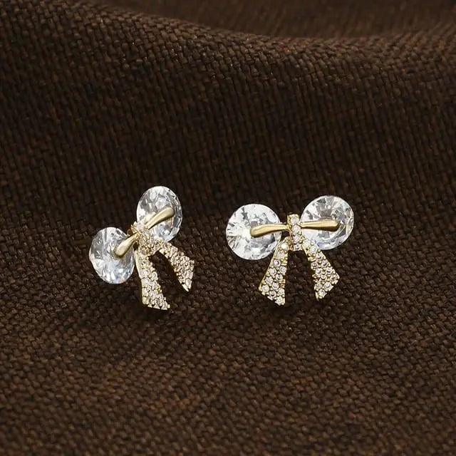 EQUISITE BOW STUDS SPARKLES
