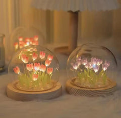 TULIP FLORAL LAMP SPARKLES