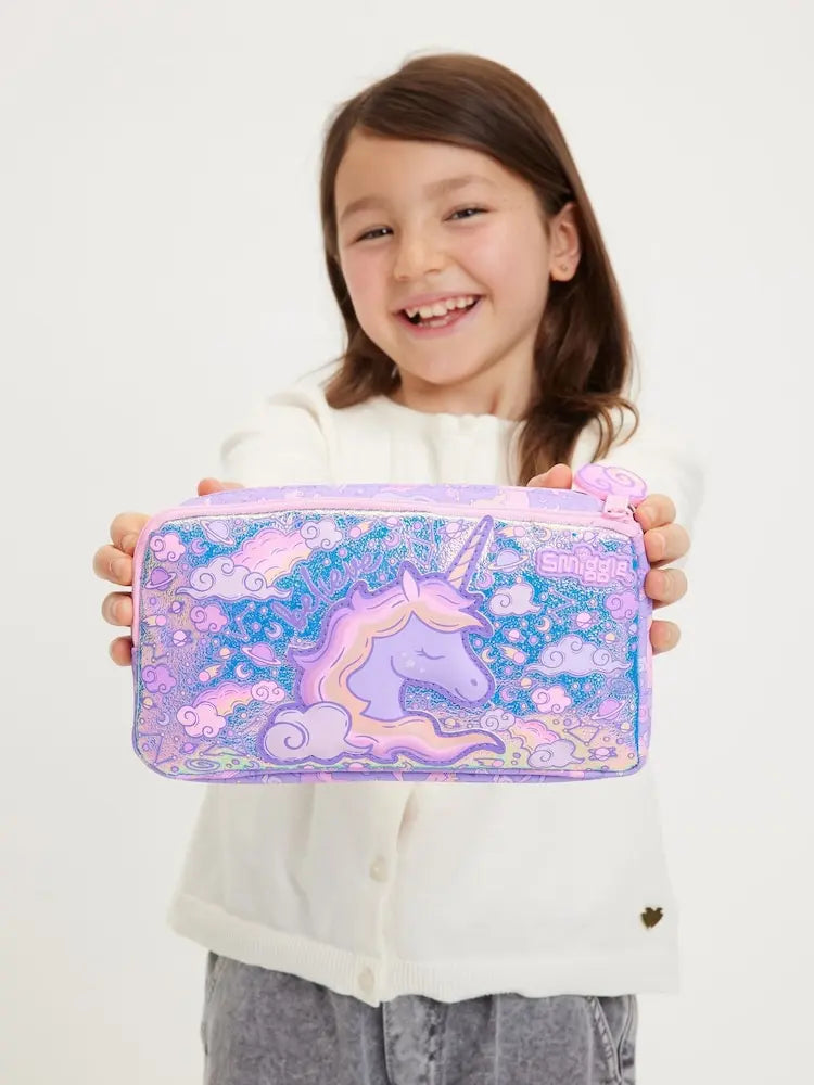 PURPLE ECLIPSE PENCIL CASE SPARKLES