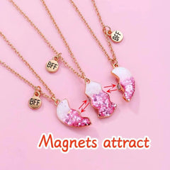 EXQUISITE BFF NECKLACE SET SPARKLES