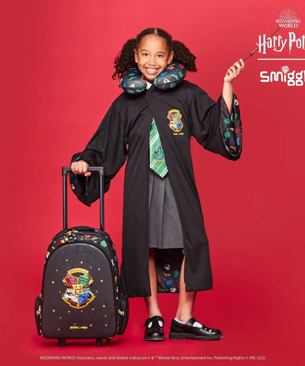 HARRY POTTER TROLLEY BACKPACK WITH LIGHT UP WHEELS SPARKLES