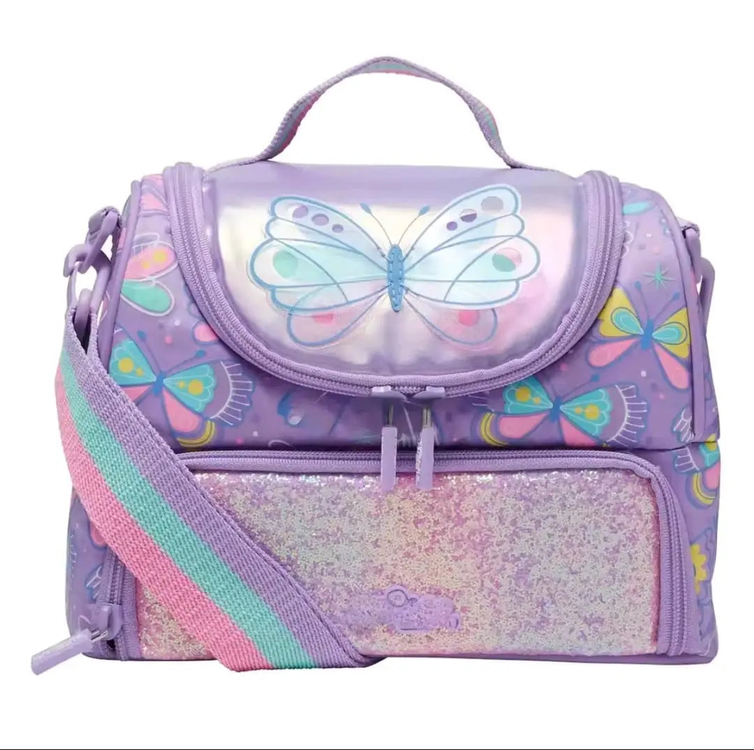 SMIGGLE BUTTERFLY LUNCH BAG SPARKLES