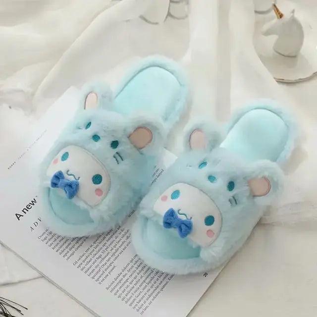 BEAUTIFUL FURY PLUSH SLIPPERS FOR WINTER SPARKLES