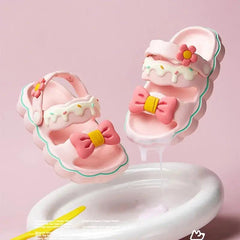 TRENDING FROSTED BOW CROCS SPARKLES