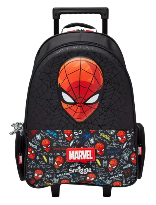 SMIGGLE SPIDER-MAN TROLLEY BAG SPARKLES