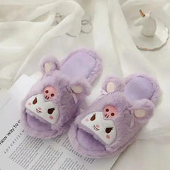 BEAUTIFUL FURY PLUSH SLIPPERS FOR WINTER SPARKLES
