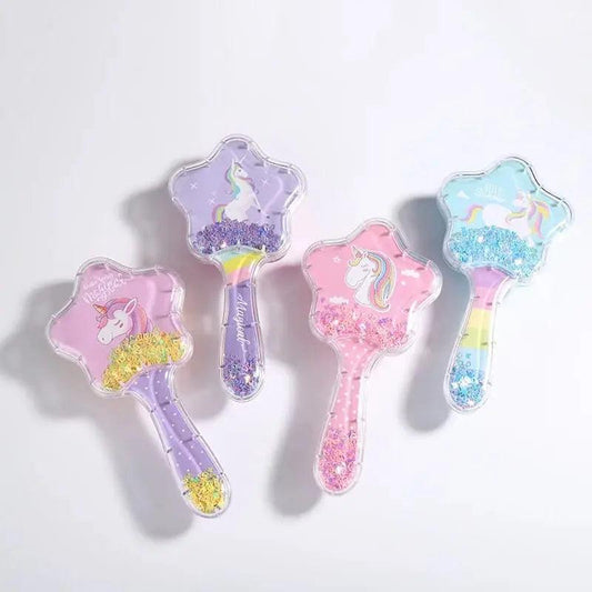 STAR GLITTERY HAIR BRUSH SPARKLES