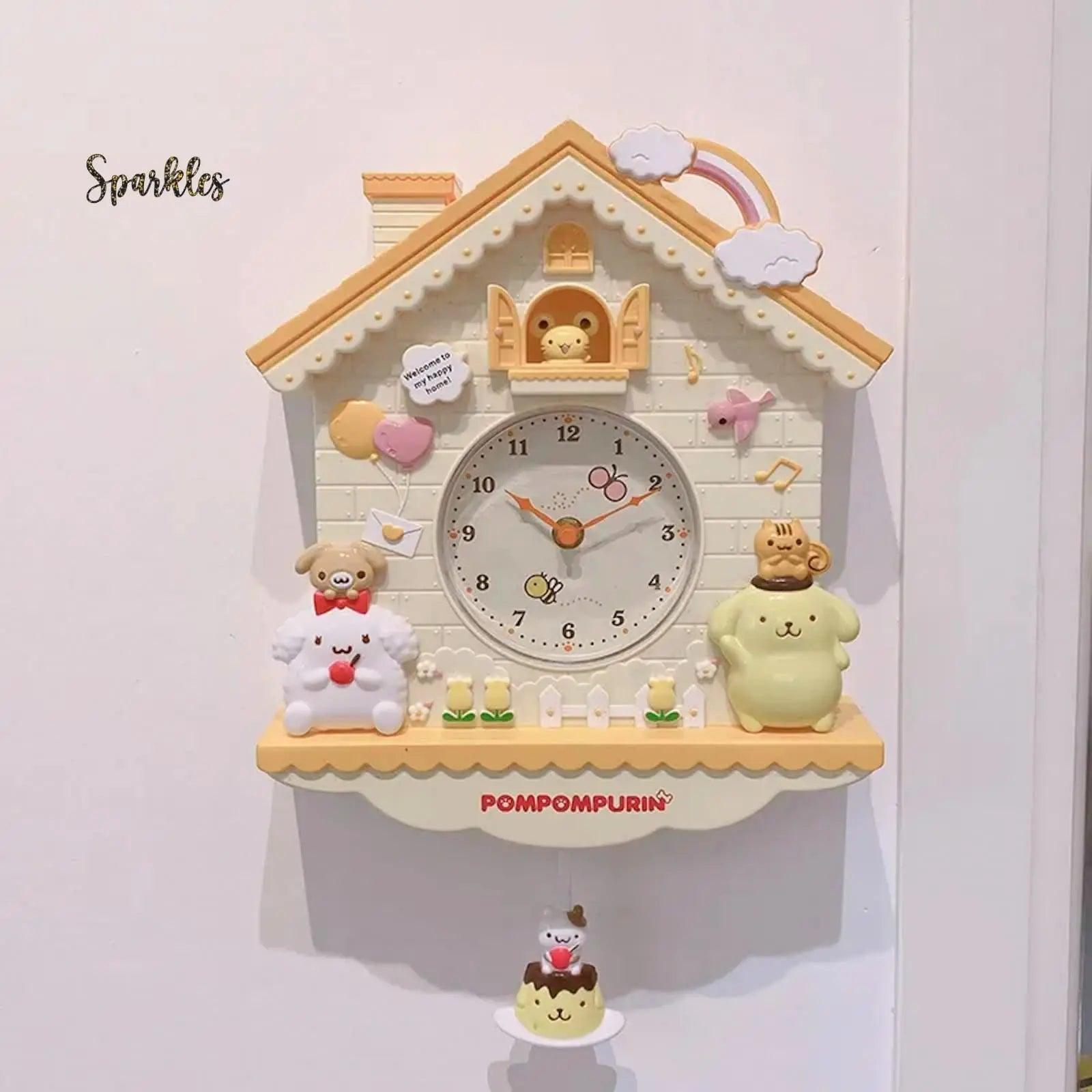 BEAUTIFUL HOUSE CLOCK SPARKLES