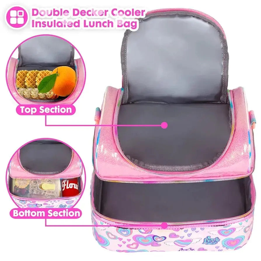 VEST FLUTTER HEART LUNCH BAG SPARKLES