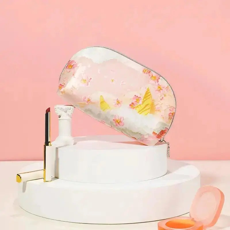 FLORAL TOILETRY BAG SPARKLES