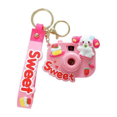 ADORABLE PROJECTOR CAMERA KEYCHAIN SPARKLES