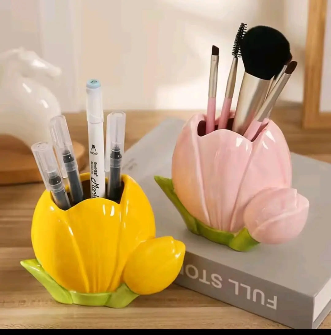 CERAMIC BRUSH HOLDER SPARKLES