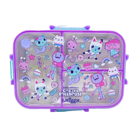 SMIGGLE STAINLESS STEEL TRIO LARGE LUNCH BOX SPARKLES