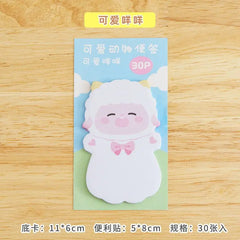 CUTE ANIMAL STICKY NOTES SPARKLES