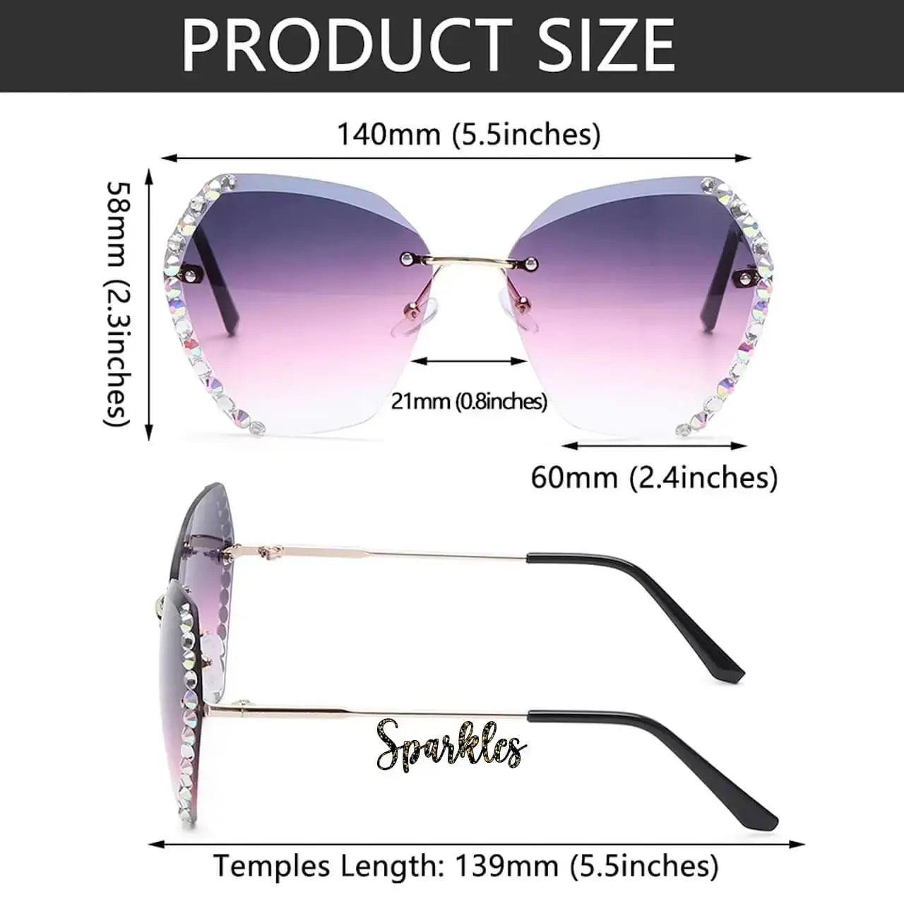 VINTAGE RHINESTONE SUNGLASSES SPARKLES