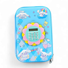 TRENDY PENCIL ORGANIZER WITH CALCULATOR - Sparkles