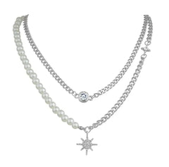 VINTAGE DOUBLE LAYER PEARL NECKLACE - Sparkles