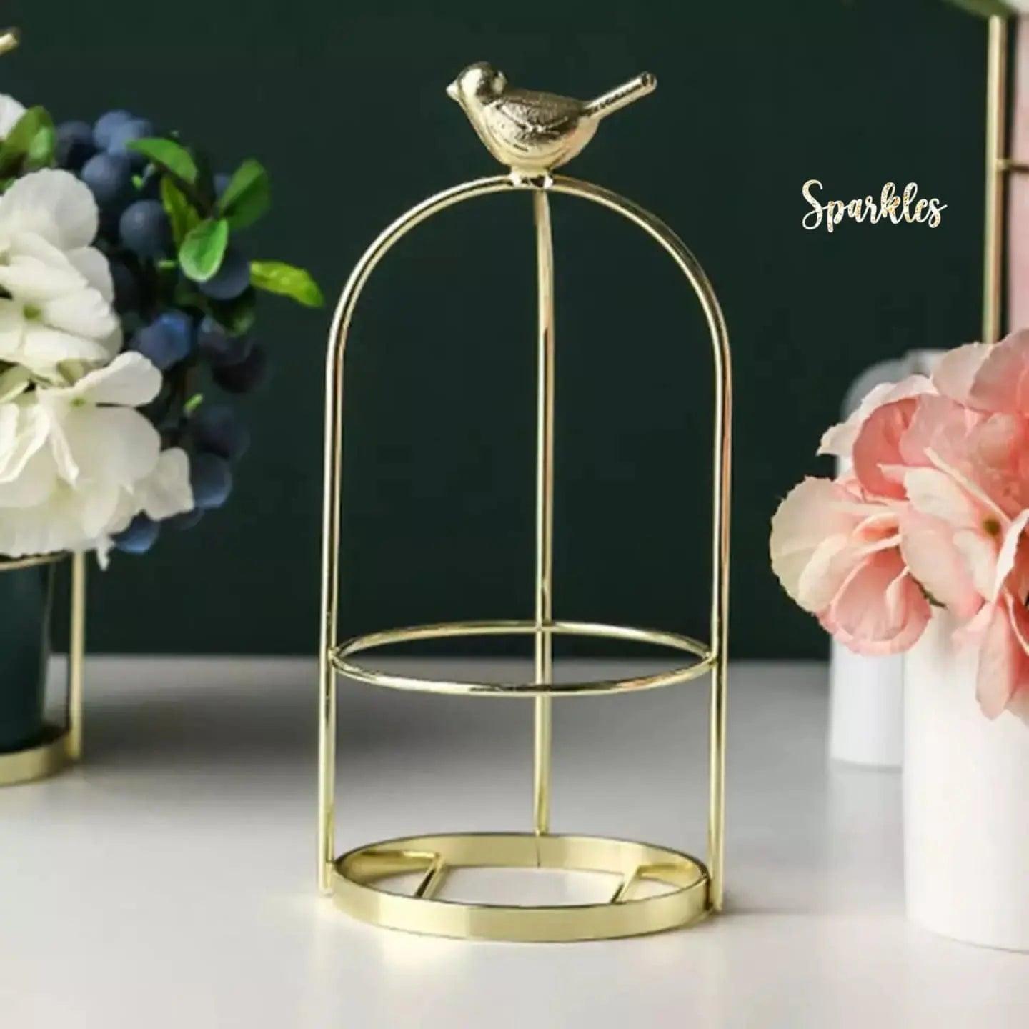 MODERN MARBLE CERAMIC SPARROW PLANTER SPARKLES