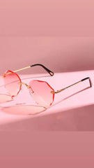 LUXURY RIMLESS SUNGLASSES SPARKLES