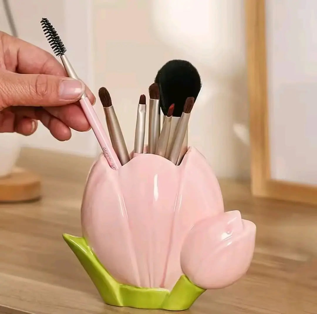 CERAMIC BRUSH HOLDER SPARKLES