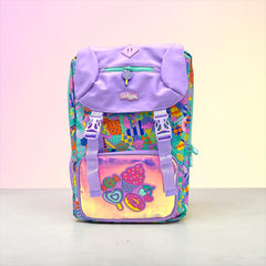 PURPLE SWEETS FOLDOVER BACKPACK