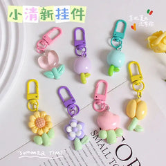 KAWAII FLORAL KEYCHAIN SPARKLES