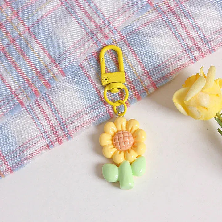KAWAII FLORAL KEYCHAIN SPARKLES