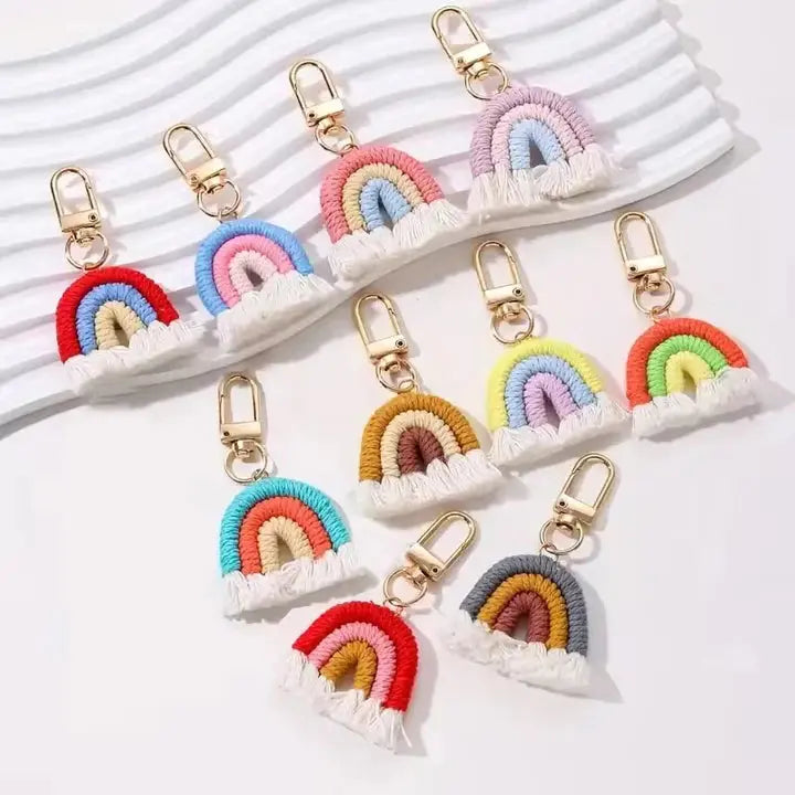 KAWAII RAINBOW KEYCHAIN SPARKLES