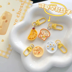 KAWAII EGG POACHED KEYCHAIN SPARKLES