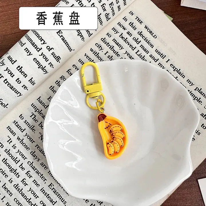 KAWAII EGG POACHED KEYCHAIN SPARKLES