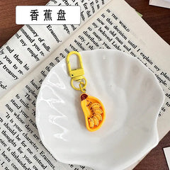 KAWAII EGG POACHED KEYCHAIN SPARKLES