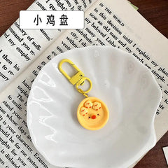 KAWAII EGG POACHED KEYCHAIN SPARKLES