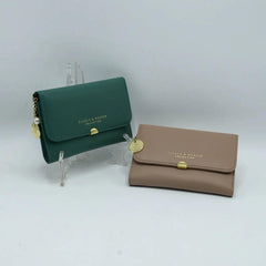 TRENDY LEATHER WALLET SPARKLES