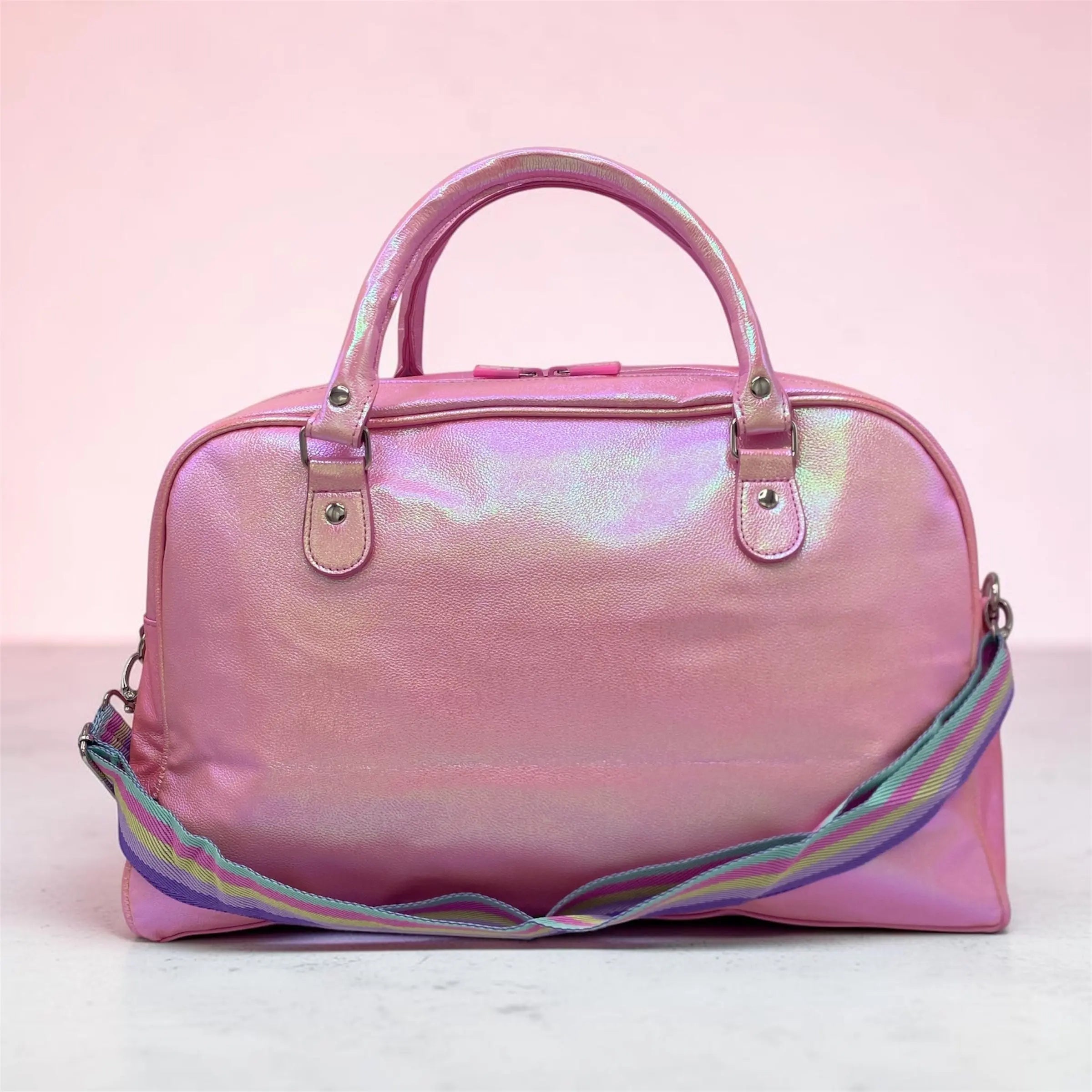 SHIMMERY PINK DUFFEL BAG - Sparkles