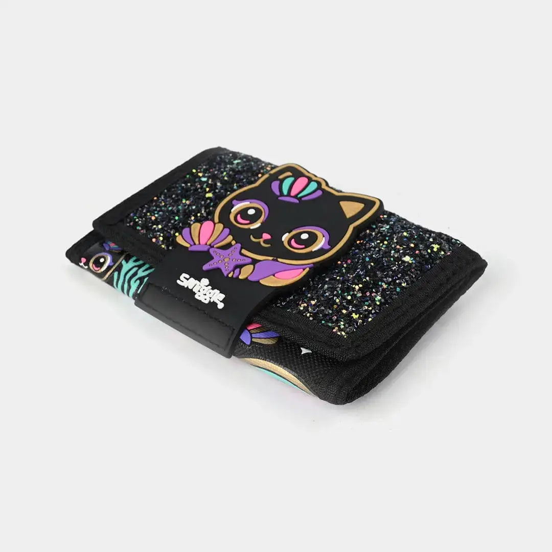 BLACK GLITTERY CAT WALLET - Sparkles