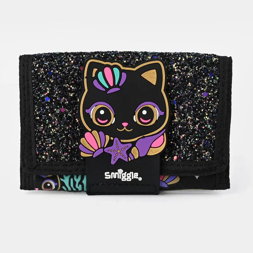 BLACK GLITTERY CAT WALLET - Sparkles