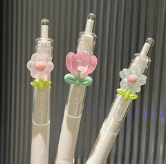 CUTE FLOWER GEL PEN SPARKLES