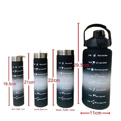 4PCS GRADIENT PORTABLE BOTTLE SET SPARKLES
