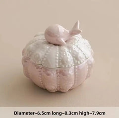 CERAMIC JEWELRY TRINKET BOX SPARKLES