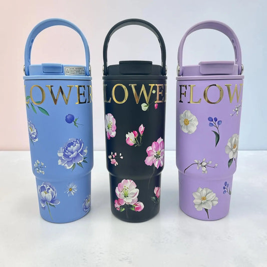 FLORAL INSULATED TUMBLER