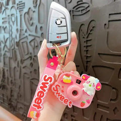 ADORABLE PROJECTOR CAMERA KEYCHAIN SPARKLES