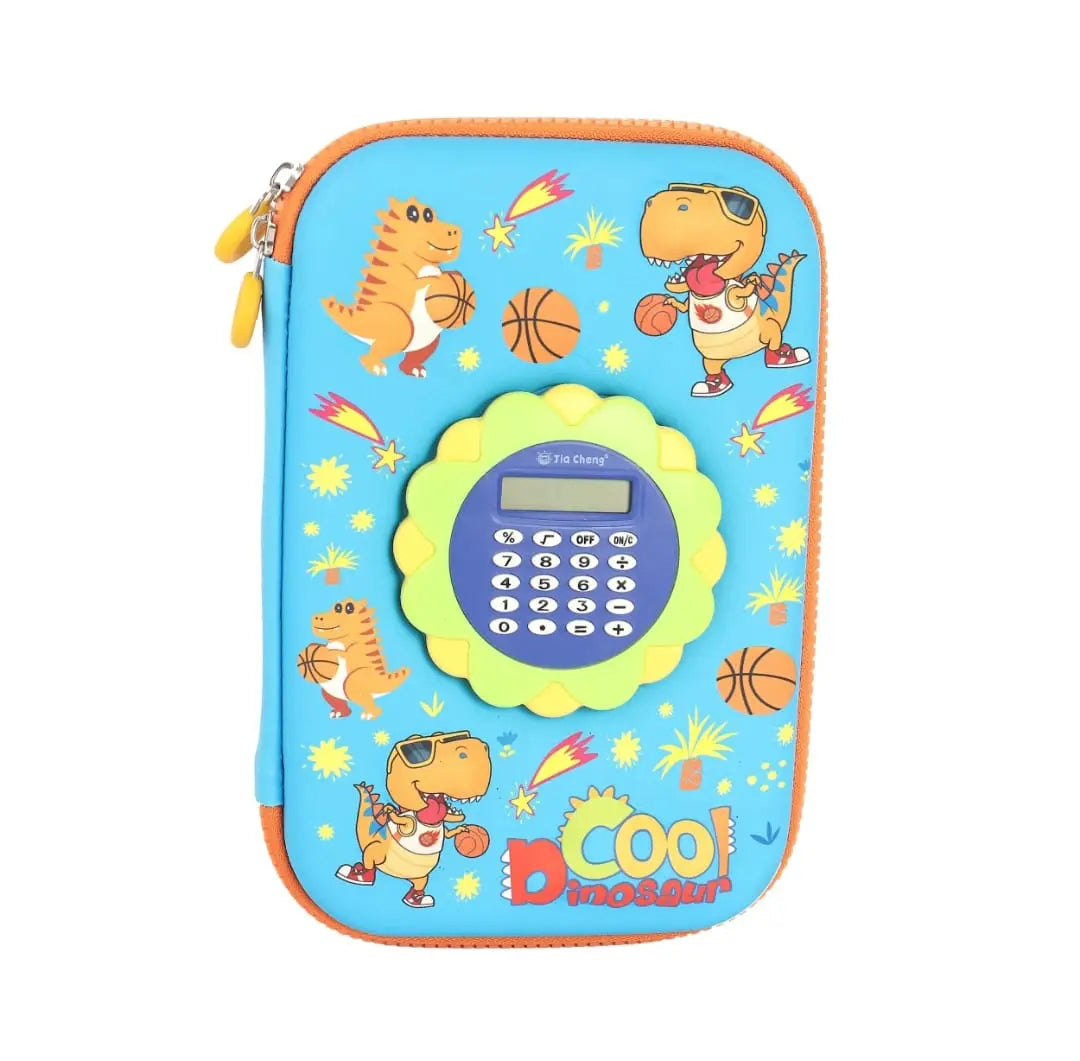 TRENDY PENCIL ORGANIZER WITH CALCULATOR - Sparkles