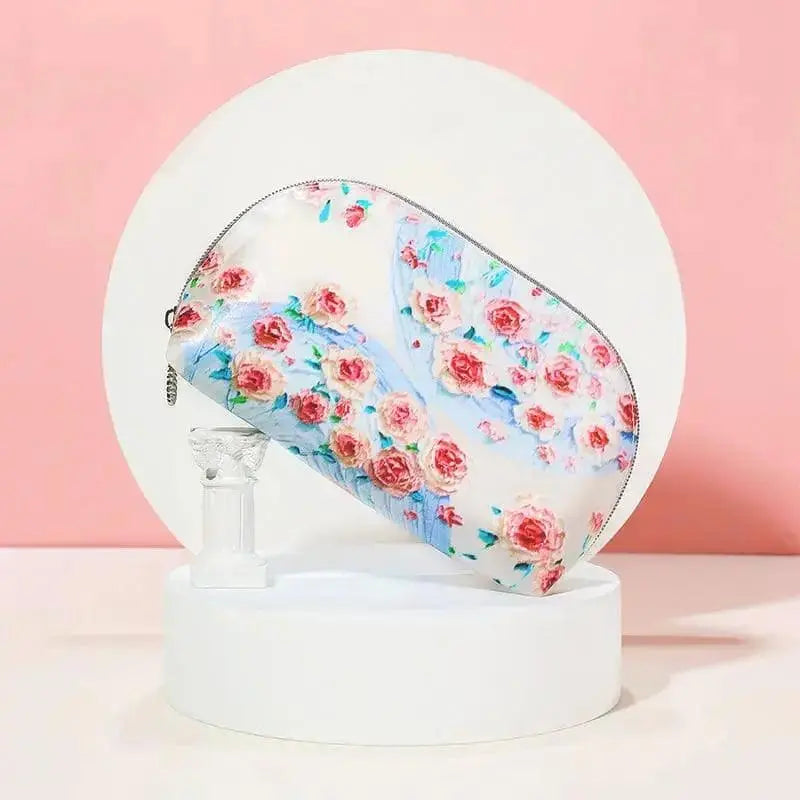 FLORAL TOILETRY BAG SPARKLES