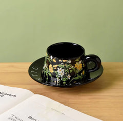 AESTHETIC FLORAL GARDEN CUP SET SPARKLES